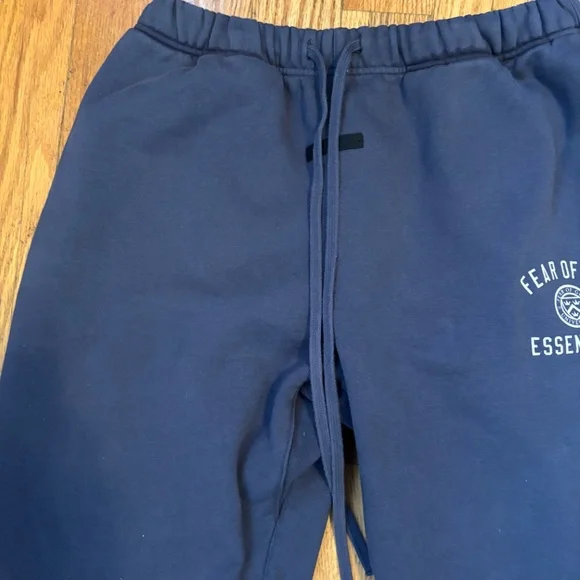 Marine Blue Fear Of God Essentials cuffed sweatpants - Picture 3 of 13